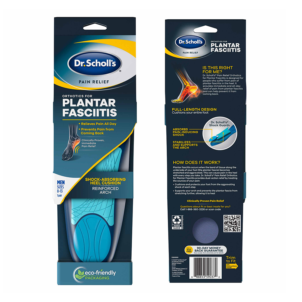 Plantillas Ortopédicas para la fascitis plantar Dr. Scholls