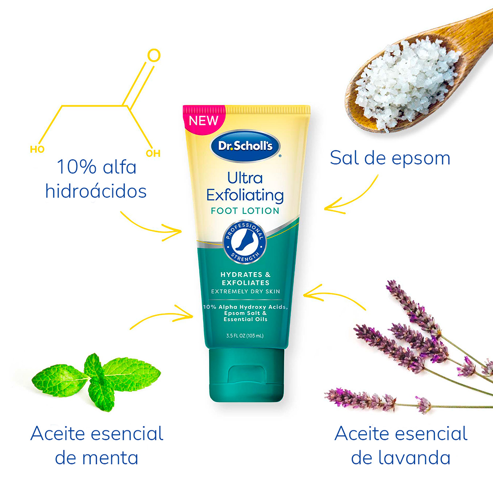 Loción Ultra exfoliante para pies Dr. Scholls